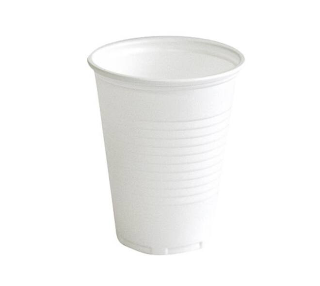 Beker IEZZY 180ml Ø 70mm PP 100 stuks wit