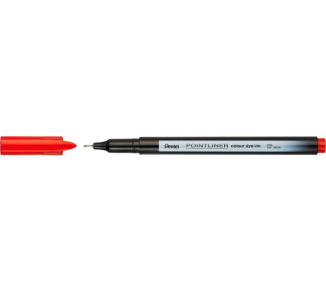 Fineliner Pentel Pointliner S40-B fijn rood