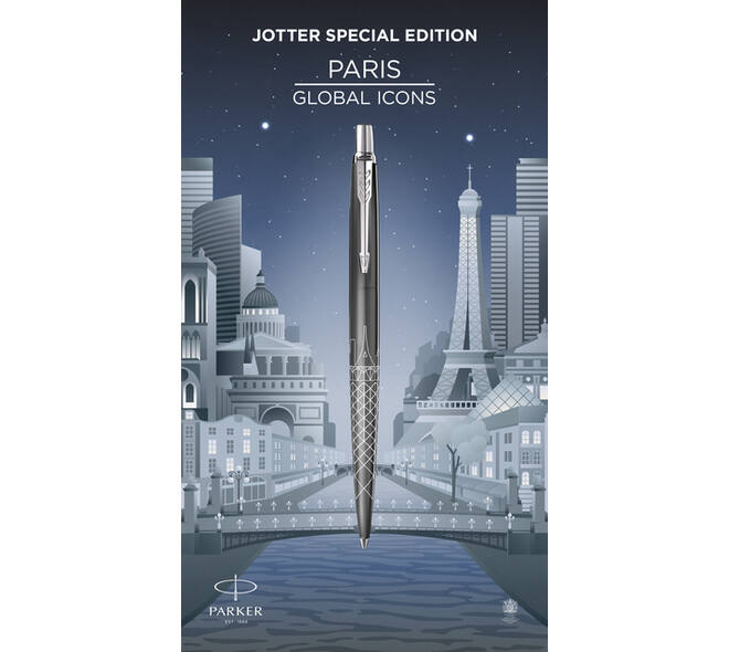 Balpen Parker Jotter special edition Paris grey CT medium