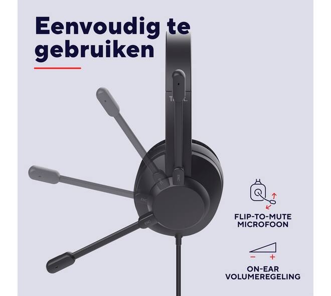 Hoofdtelefoon Trust Ayda Max USB-ENC