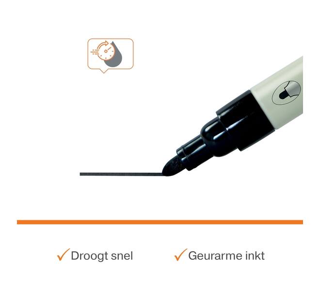 Whiteboardmarker Nobo ronde punt 3mm zwart