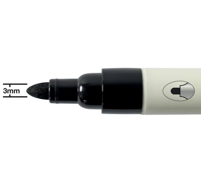 Whiteboardmarker Nobo ronde punt 3mm zwart