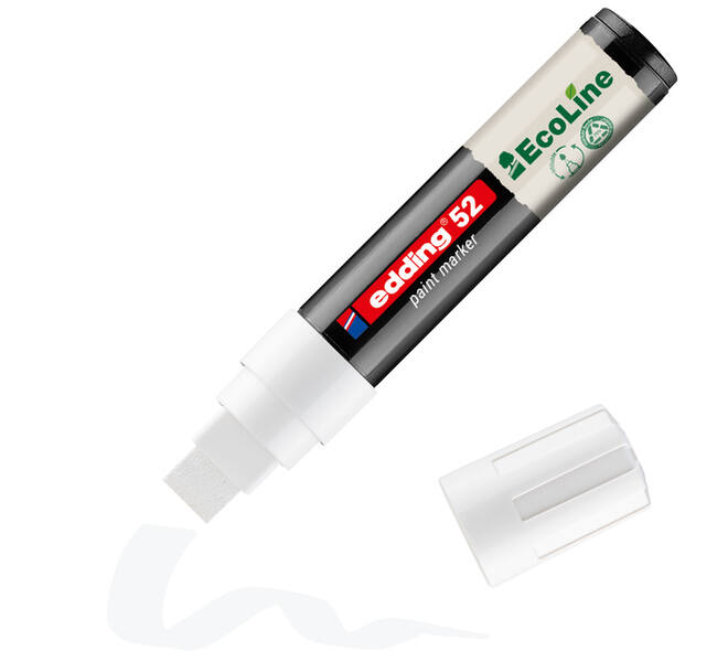 Paintmarker edding 52 EcoLine op waterbasis 4-15mm wit