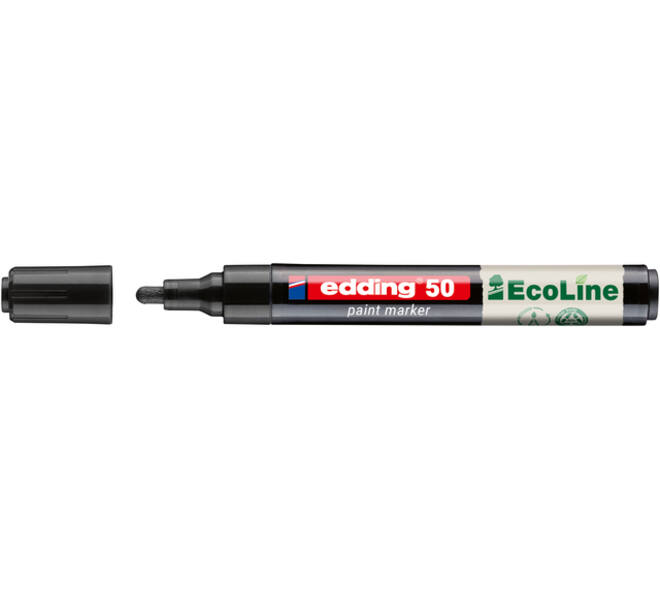 Paintmarker edding 50 EcoLine op waterbasis 2-3mm zwart
