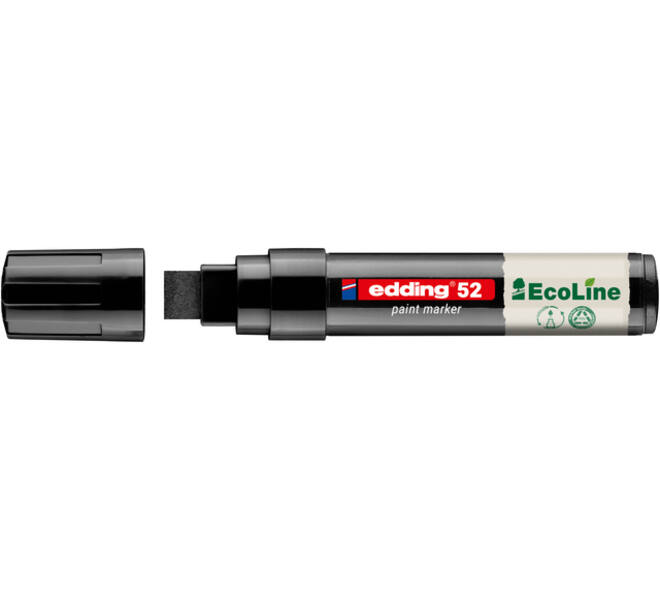 Paintmarker edding 52 EcoLine op waterbasis 4-15mm zwart