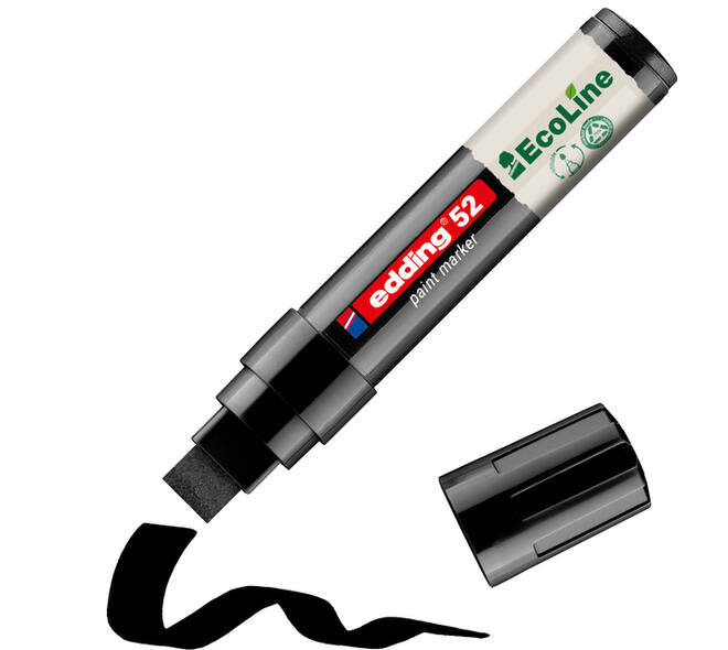 Paintmarker edding 52 EcoLine op waterbasis 4-15mm zwart