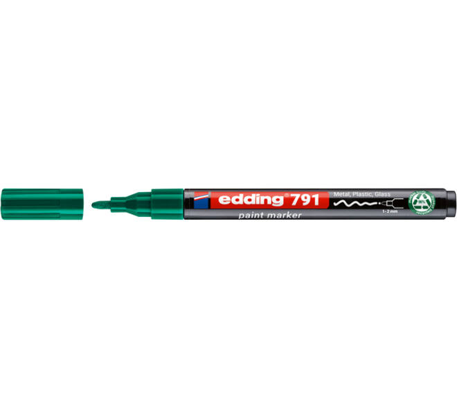 Paintmarker edding 791 PCR op alcoholbasis 1-2mm groen