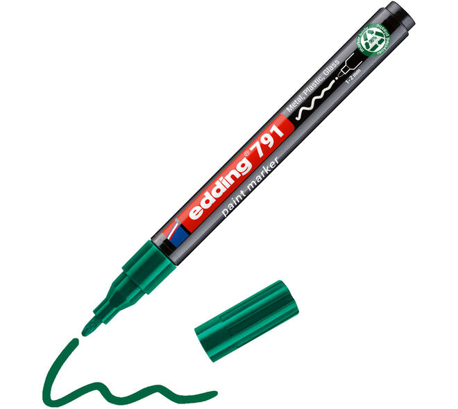 Paintmarker edding 791 PCR op alcoholbasis 1-2mm groen