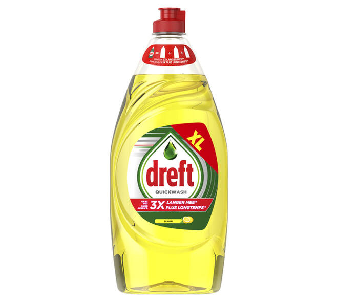 Afwasmiddel Dreft citroen Quickwash 820ml