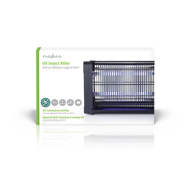 Insectenlamp Nedis electrisch 2x8watt 50M2 zwart