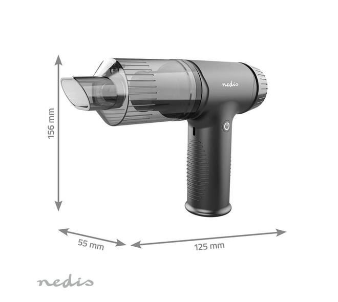 Handstofzuiger / luchtblazer Nedis 90W oplaadbaar zwart