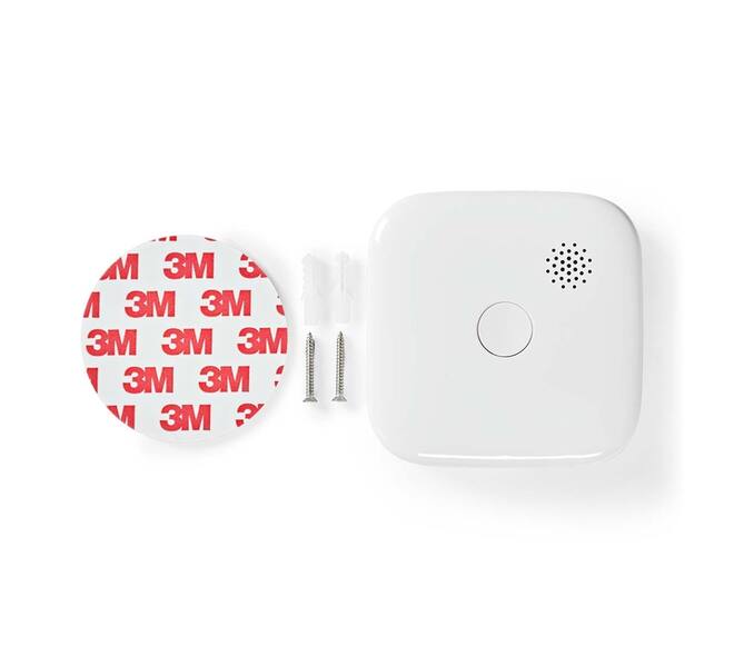 Rookmelder Nedis Smartlife Wifi 10 jaar sensor wit