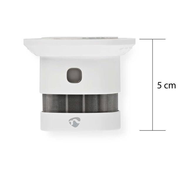 Rookmelder Nedis Smartlife Zigbee 3.0 Wifi 10 jaar sensor wit