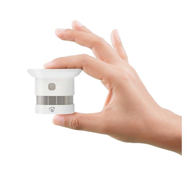 Rookmelder Nedis Smartlife Zigbee 3.0 Wifi 10 jaar sensor wit