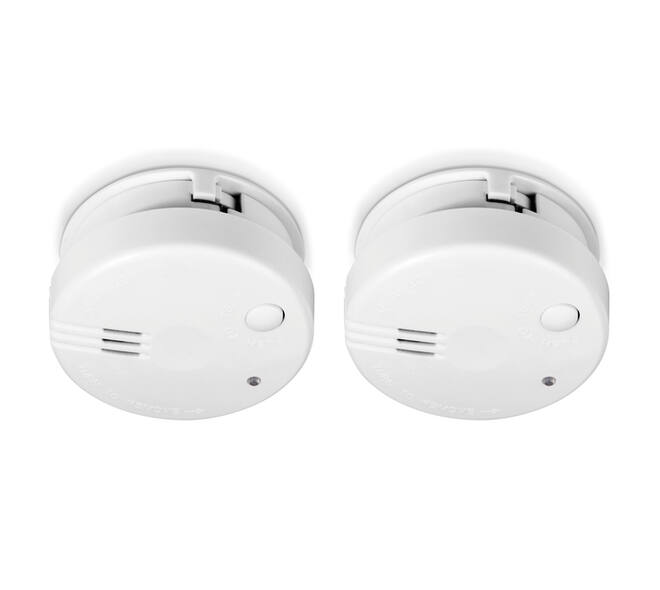 Rookmelder Alecto mini 2 stuks met 5 jaar batterij SA102 wit