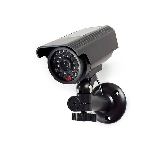 Dummy beveiligingscamera Nedis bullet solar buiten grijs