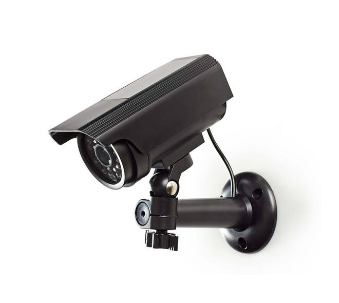 Dummy beveiligingscamera Nedis bullet solar buiten grijs
