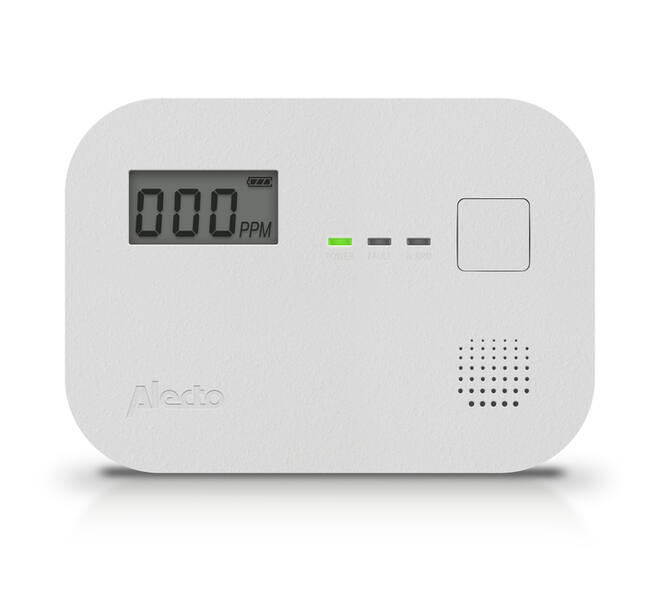 Koolmonoxidemelder Alecto 10 jaar sensor en display COA3910 wit