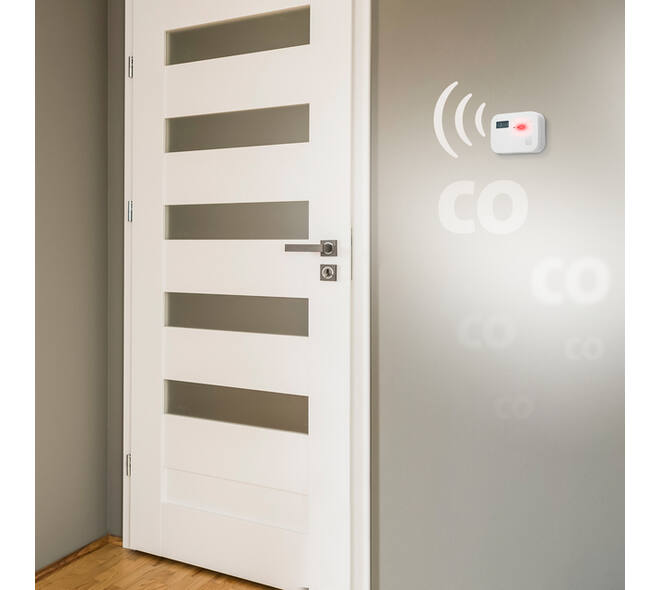 Koolmonoxidemelder Alecto 10 jaar sensor en display COA3910 wit