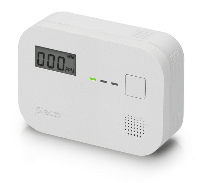 Koolmonoxidemelder Alecto 10 jaar sensor en display COA3910 wit