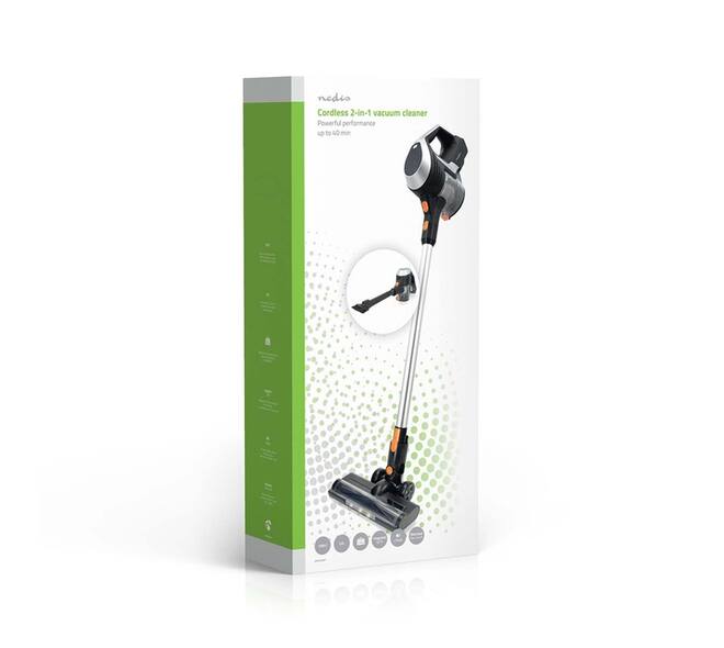 Steelstofzuiger Nedis 2-in-1 snoerloos HEPA 130W zwart