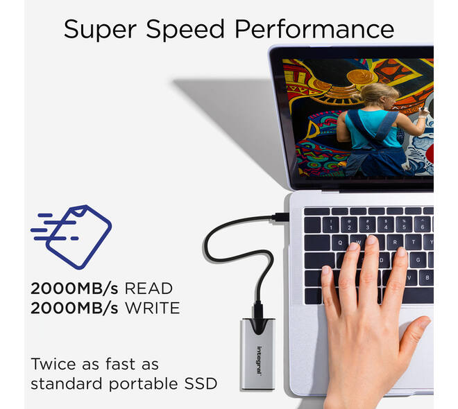 SSD Integral SlimXpress Portable USB-C 2TB