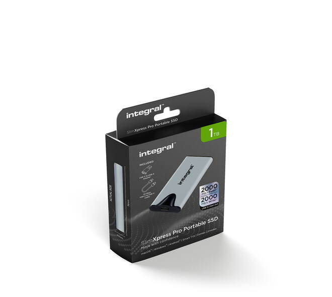 SSD Integral SlimXpress Portable USB-C 1TB