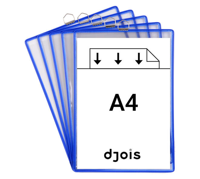 Zichtpanelenframe hangend Tarifold A4 blauw 5 stuks