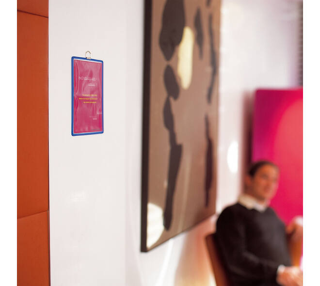 Zichtpanelenframe hangend Tarifold A4 blauw 5 stuks