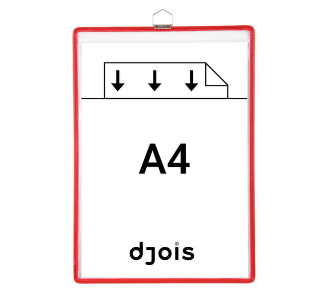 Zichtpanelenframe hangend Tarifold A4 rood 5 stuks