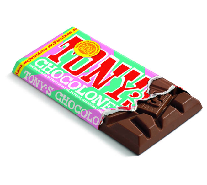 Chocolade Tony's Chocolonely melk everything reep 90 gram