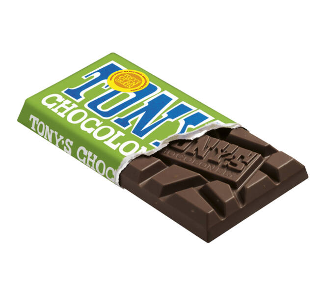 Chocolade Tony's Chocolonely puur amandel zeezout reep 90 gram