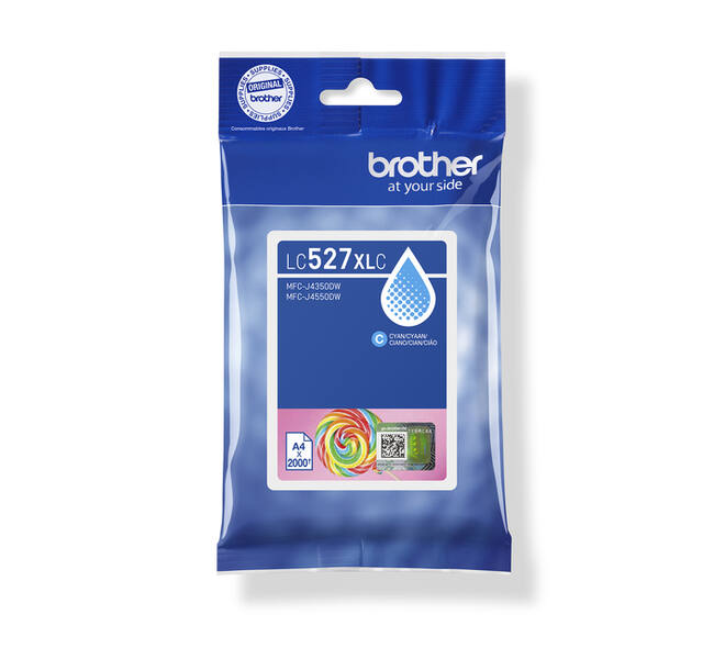 Inktcartridge Brother LC-527XLC blauw