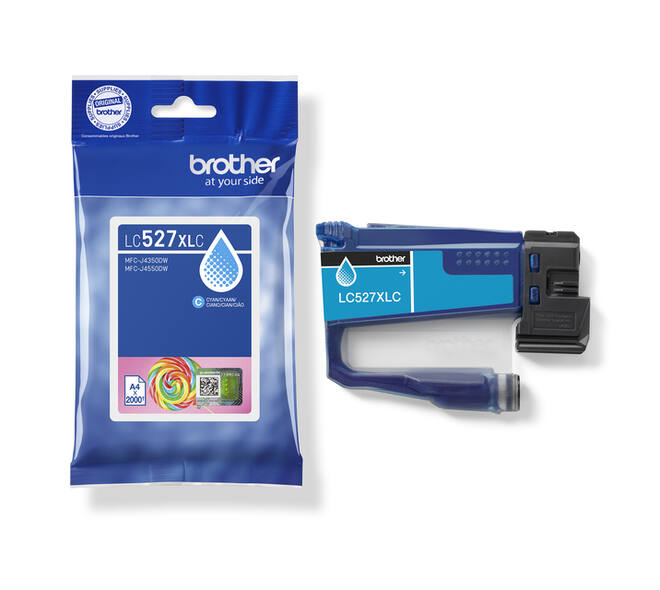 Inktcartridge Brother LC-527XLC blauw