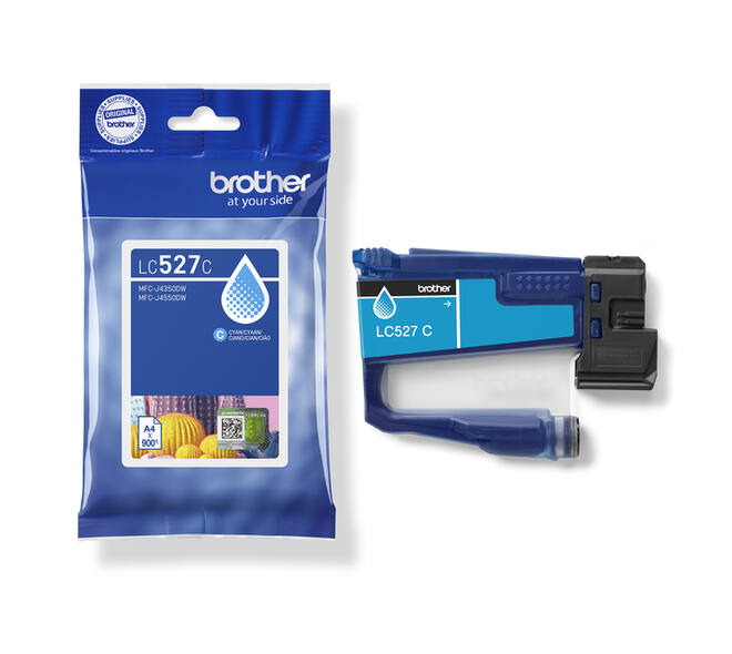 Inktcartridge Brother LC-527C blauw
