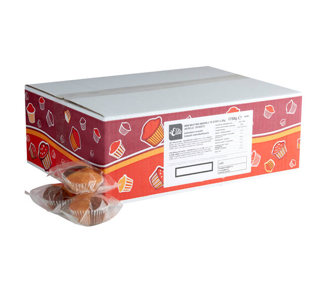 Muffins Elite mini marble 70 stuks