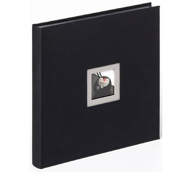 Fotoalbum walther design Black & White 30x30cm 25vel zwart