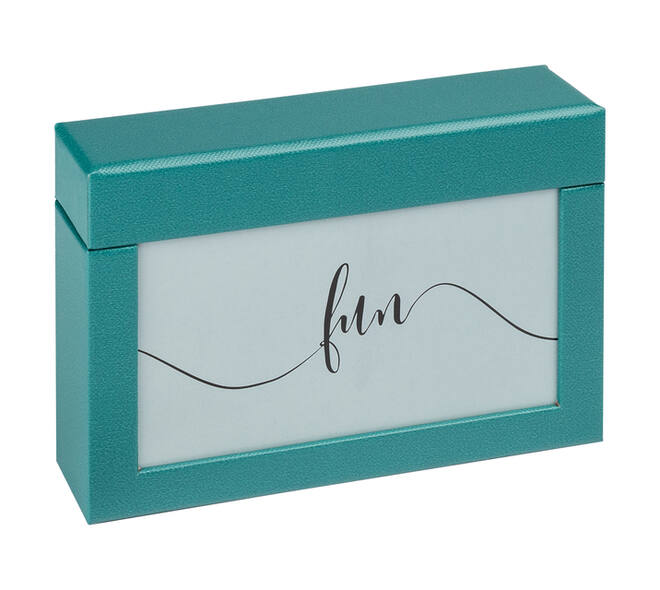 Fotobox walther design Fun 10x15cm 100 foto's petrol groen