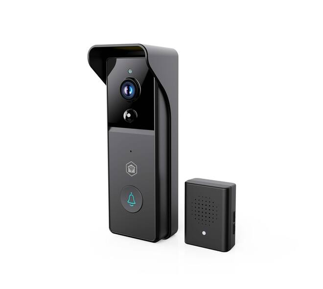 Videodeurbel Nedis Smartlife Wifi 3MP Full HD 1296p zwart