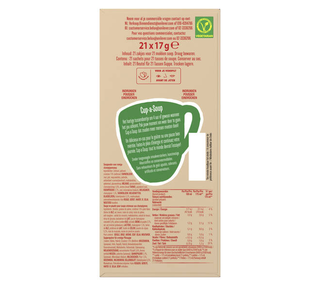 Cup-a-Soup Knorr champignon crème 21x175ml