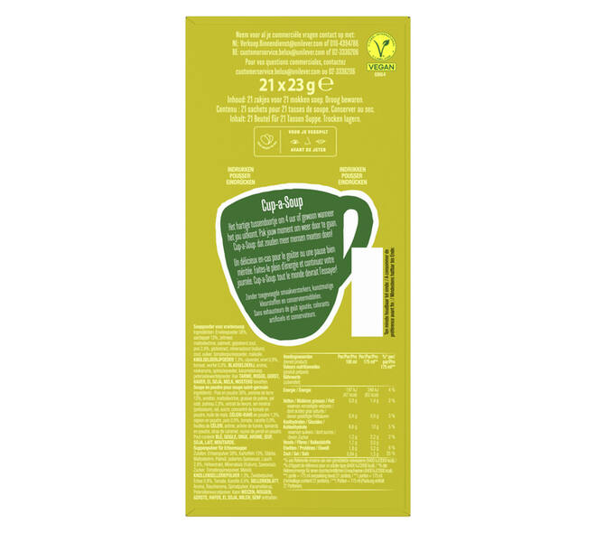 Cup-a-Soup Knorr erwtensoep 21x175ml