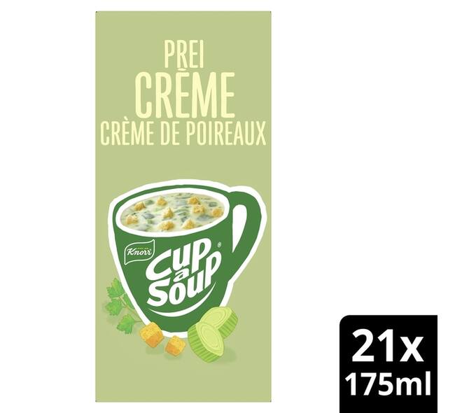 Cup-a-Soup Knorr prei-crème 21x175ml