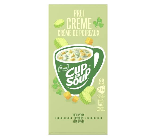 Cup-a-Soup Knorr prei-crème 21x175ml