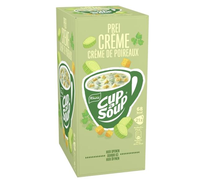 Cup-a-Soup Knorr prei-crème 21x175ml