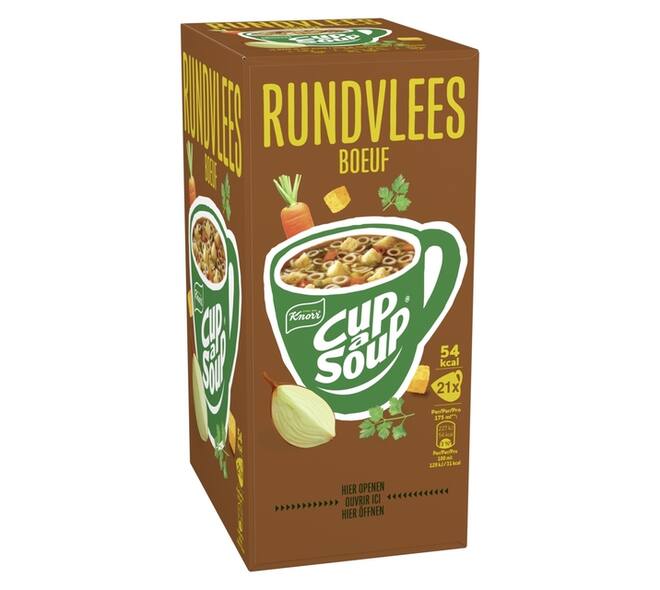 Cup-a-Soup Knorr rundvlees 21x175ml