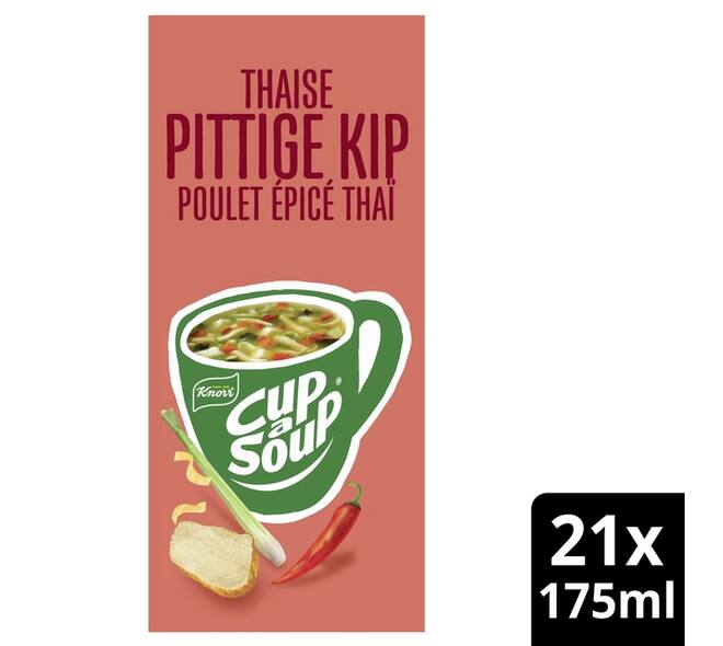 Cup-a-Soup Knorr Thaise pittige kip 21x175ml