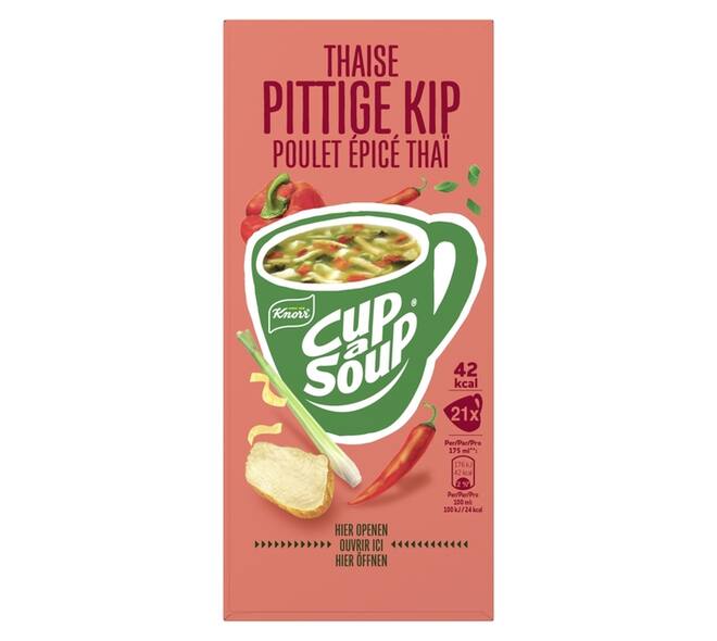 Cup-a-Soup Knorr Thaise pittige kip 21x175ml
