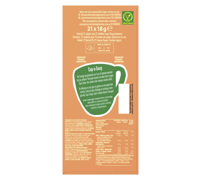Cup-a-Soup Knorr tomaten crème 21x175ml
