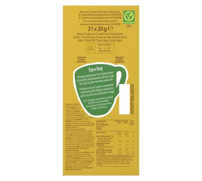 Cup-a-Soup Knorr mosterd 21x175ml