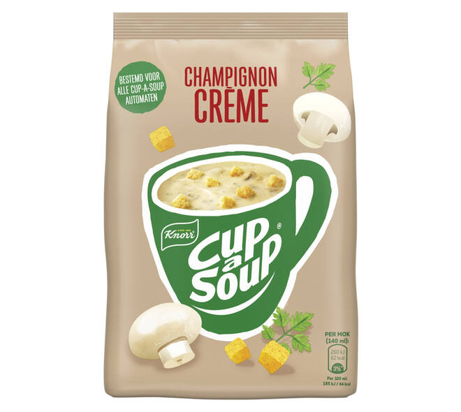Cup-a-Soup Knorr machinezak champignon crème 140ml